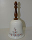 ANCIENNE CLOCHE De TABLE En PORCELAINE  BAREUTHER BAVARIA MANCHE BOIS COLLECTION DECO VITRINE XXe - Cloches