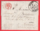 PARIS BUREAU J CAD TYPE 13 + 60 PP J EN ROUGE 1835 AUMALE SEINE INIFERIEURE - 1801-1848: Precursors XIX