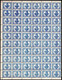 147.SWEDEN LOCAL,1887 STOCKHOLMS STADSPOST 1 ORE,MNH SHEET OF 60,FOLDED IN THE MIDDLE - Emissions Locales