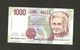 Italie, 1,000 Lire, 1946~2001 Italian Republic - Other & Unclassified