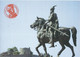 Macedonian New Postcard - Macedonian Monument - Skanderbeg / Skenderbej. Horse UNUSED POSTCARD - Passenger Cars