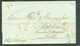 Letter From New York 15 Aug. 1841 To Zürich (Zwitserland) - Back : Red Cancel FORWARDED THROUGH GILPINS EXCHANGE READING - …-1845 Voorfilatelie