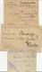 6 LETTRES FRANCHISE MILITAIRE  TUNISIE -ALGERIE-1915-18- DIFFERENTES OBLTERATIONS REGIMENTS - - Military Postage Stamps