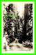 SPOKANE, WA - ROAD THRU BEAUTIFUL WASHINGTON VIRGIN TIMBER -  REAL PHOTOGRAPH - - Spokane