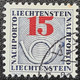 Liechtenstein 1940: LETZTE NACHPORTO-Marken Nr.21-28 (23 Ohne Rand) In Schweizer Währung Gestempelt Used (Zu CHF 40.00) - Postage Due