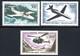 159.FRANCE.1957-1959 AIRPLAINES,HELICOPTER #35-37,MNH - Otros & Sin Clasificación