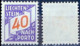 Liechtenstein 1928: ERSTE NACHPORTO-Marke Nr. 19 (40c)  In Schweizer Währung Mini-Falzspur *  MLH (Zu CHF 40.00 -50%) - Strafportzegels