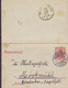 Deutsches Reich Postal Stationery Ganzsache Entier Germania Kartenbrief MECKESHEIM (Baden) 1907 MÖCKMÜHL (Arr.) - Sonstige & Ohne Zuordnung