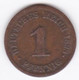 1 Pfennig 1898 D MUNICH  , Wilhelm II, En Cuivre , KM# 10 - 1 Pfennig
