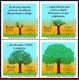 Ref. BR-3189 BRAZIL 2011 FLOWERS, PLANTS, TREE OF BRAZIL, NATURE,, MNH 4V Sc# 3189 - Nuovi