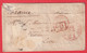 VALENTINE LOVE LETTER NEW YORK USA 1861 ST ETIENNE LOIRE PP ENCADRE ROUGE - …-1845 Vorphilatelie