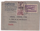 INDIA - 1954 - MIXTE GEORGE VI Sur LETTRE ENTIER AEROGRAMME REPIQUAGE PRIVE De BOMBAY => MARSEILLE - Aerogrammi