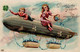 Neujahr Zeppelin Kinder Präge-Karte 197 I-II Dirigeable Bonne Annee - Neujahr