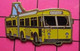 SP05 Pin's Pins / Beau Et Rare / THEME : TRANSPORTS / AUTOBUS URBAIN ARTICULE ELECTRIQUE JAUNE GARAGE Numéroté 122 - Transport Und Verkehr