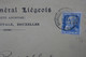 R10 BELGIQUE BELLE LETTRE TIMBRE PERFORATED CGL  1909 BRUXELLES POUR PAUILLAC + PERFORé + AFFRANCH PLAISANT - 1863-09