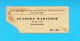 2nd WORLD GYMNAESTRADA 1957 (Zagreb-Yugoslavia) Old Ticket * Gymnastics Gymnastique Gymnastik Ginnastica Billet Gym - Gimnasia