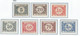 COB  TX34 + 35 + 39 + 40 + 41 + 48 + 34a + 43a   (MNH)  + TX32 (MH) - Stamps