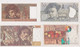 Delcampe - FRANCE, Lot Of 9 Banknotes 1943-1998 - Other & Unclassified