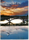 Austin, Colorado River,  Richards Bridge, Postcard Sent To Andorra With Arrival Postmark - Austin