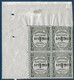 FRANCE Cours D'instructions N°43 CI 2 Type Recouvrements Spécimen Bloc De 4 CDFeuille Fraicheur Postale Signé Calves - Specimen