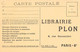 Paris       75006      Librairie . Imprimerie Plon.   Atelier De Brochage         (voir Scan) - Sonstige & Ohne Zuordnung