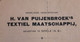 H. Van Puijenbroek Textiel Maatschappij  - Goirle - Specimen - 1914 - Textile