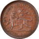 Monnaie, Éthiopie, Menelik II, 1/32 Birr, 1889, TB, Copper Or Brass, KM:11 - Ethiopië