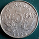 CANADA 5 CENTS 1922 KM 20 - Canada