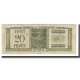 Billet, Nouvelle-Calédonie, 20 Francs, Undated (1944), KM:49, TB+ - Nouméa (Nuova Caledonia 1873-1985)