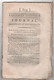 REVOLUTION FRANCAISE JOURNAL DES DEBATS 26 09 1791 - LOIS RURALES - GARDES CHAMPETRES - ROUEN - POUDRES SALPETRES - Zeitungen - Vor 1800