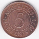 Ile Maurice , 5 Cents 1971 , Elizabeth II, KM# 34 - Mauritius