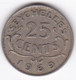 Seychelles 25 Cents 1969 Elizabeth II, KM# 11 - Seychelles