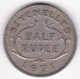 Seychelles 1/2 Rupee 1971 . Elizabeth II . KM# 12 - Seychelles