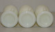 Delcampe - 3 COQUETIERS OPALINE BLANCHE POULE Marqués VL Pour Vallerysthal Collection Déco Table Vitrine - Eggs