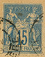7 Janvier 1896 Sage N 101 Double Plis Accordeon Seul Sur Lettre - 1877-1920: Période Semi Moderne