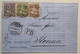 NEUCHATEL 1868 Brief>FIRENZE ITALIA 30d, 40b, 41c 1862 Sitzende Helvetia(Schweiz Lettre Cover Italy Italien Suchard - Lettres & Documents