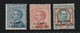 Greece 1923 Italian Occupation Of Corfu - 3rd Overpint "CORFU" Corfu No 12-14 Set MNH Never Issued (B376-62) - Corfù