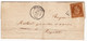 Lettre 1861 Montluel Ain Justice De Paix Beynost Maillard Géomètre Timbre Napoléon III 10 Centimes - 1853-1860 Napoleon III