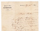 Delcampe - Lettre 1861 Montluel Ain Justice De Paix Beynost Maillard Géomètre Timbre Napoléon III 10 Centimes - 1853-1860 Napoleon III