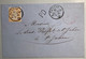 GENEVE 1863 LUXUS GRENZRAYON Brief>St Julien Hte Savoie France, ZNr 32 1862 Sitzende Helvetia (Schweiz Suisse Lettre RL - Briefe U. Dokumente