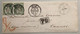 VEVEY 1865 (VD) Brief>Cannes Alpes Maritimes France, ZNr34 X2 1862 Sitzende Helvetia (Schweiz Suisse Lettre Cover - Brieven En Documenten