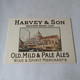 Beer Mat - Viltje // Harvey & Son Beer Mat Of The Year 1990 British Beer Mat Collectors Soc. - Beer Mats