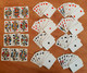 2 Sets Playing French Cards Card Piatnik / HUNGARY -  Used - WITHOUT Hearts ACEs (2x51 Cards) - In Hard Box - 54 Cards