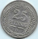 25 Pfennig DEUTCHES REICH 1912 D Sup - 25 Pfennig