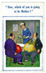 Ref 1485 - 1959 Donald McGill Comic Postcard - Waitress & Two Fat Men - Who Will Be Mother - Fumetti