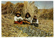 Ref 1486 - Postcard - Puno Lago Titicaca Peru - Children On Floating Islands Drying Fish - América