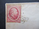 Niederlande 1867 Nr. 5 EF Mit Stempel Franco Und Roter K2 Arnh.und Bahnpost Stempel Emmerich Oberhausen IV - Cartas & Documentos