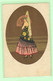 K615 - Illustration Signée D. GOBBI - Femme, Frau, Lady Avec éventail - Style Art Déco, Art Nouveau - Other & Unclassified