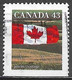 Canada 1994. Scott #1359d Single (U) Flag And Prairie - Single Stamps