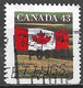 Canada 1994. Scott #1359d Single (U) Flag And Prairie - Single Stamps